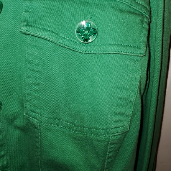 ST. PATRICK'S DAY SHIRT JACKET TOP SHAMROCKS IRISH GREEN XL from Cato - Picture 4 of 15